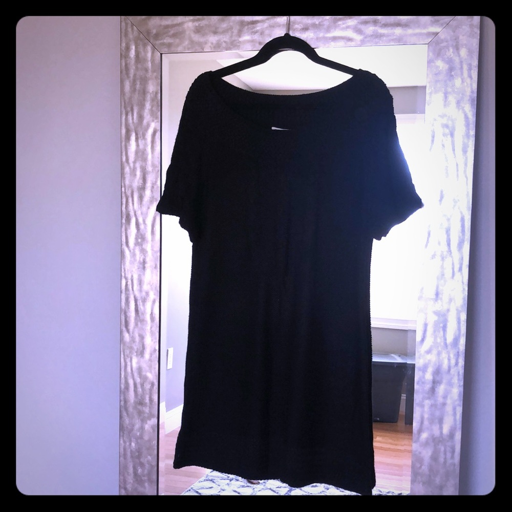 Black sweater dress